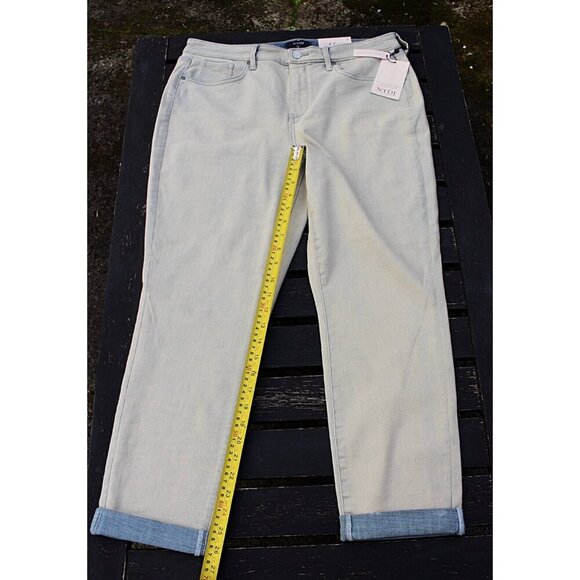 New w/Tags - sz 12 - NYDJ Margot Girlfriend Jeans in Equinox Wash, Reverse wash - Picture 7 of 13